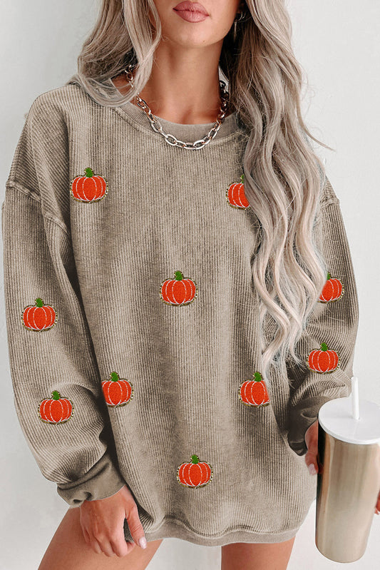 Halloween Pumpkin Graphic Sweatshirt