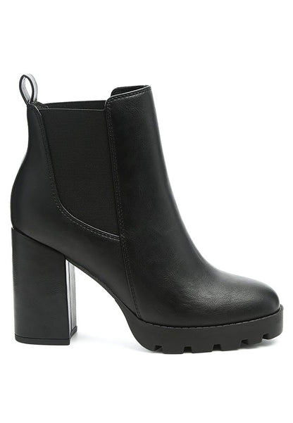 SONIA BLOCK HEELED BOOTS