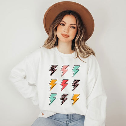 Lightning Bolts Graphic Sweatshirt