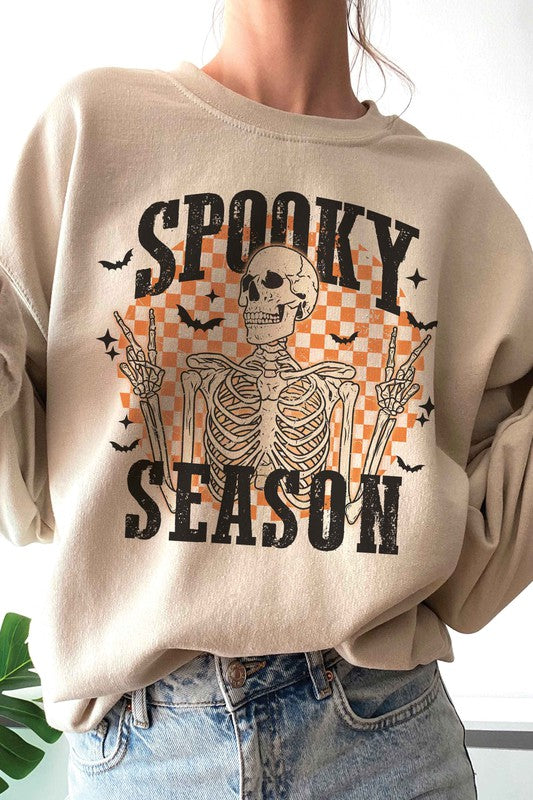 Spooky Skeleton Graphic Sweatshirt