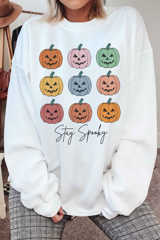 STAY SPOOKY PUMPKINS Graphic Sweatshirt