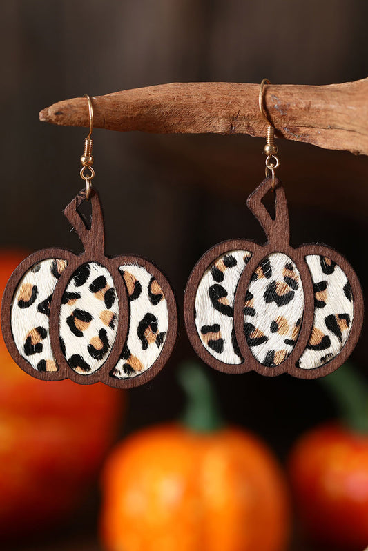 Cheetah Pumpkin Earrings